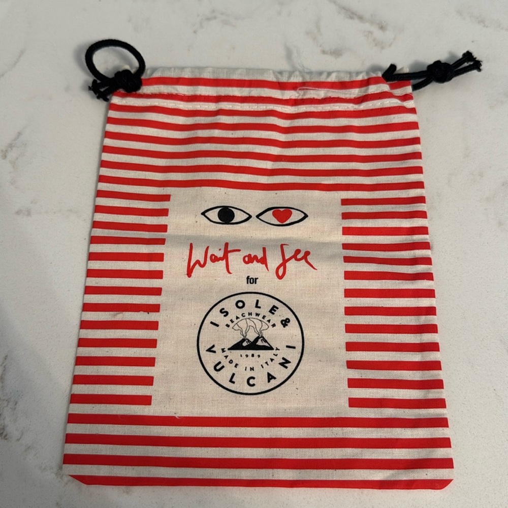 Isole & Vulcani Beachwear Drawstring Bag